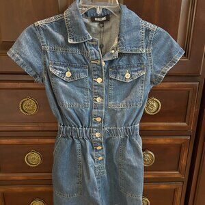 Rebellious NEW with tags Size 2 Mid Blue Denim Playsuit